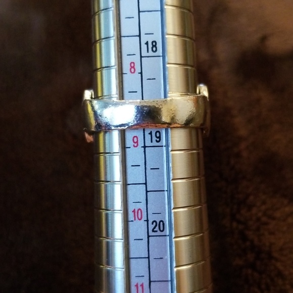 💎 Black gem stone metal ring - Picture 4 of 4